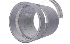 Mit Rohrleitungen in Betonfertigteilen liefern Tunnel geothermische Energie für Bauwerke.